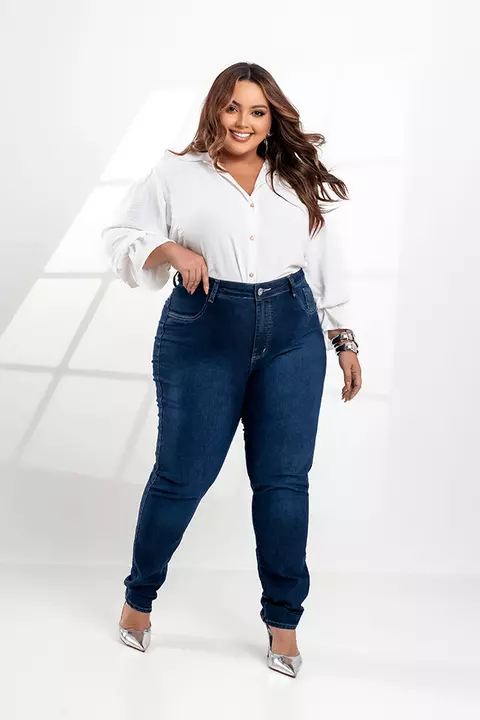 Calça Skinny Basica Plus Size Detalhe Bolso GRAMMD - 2372000 - comprar online