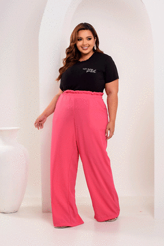 Calça Pantalona Isis Basic - Pink 2196