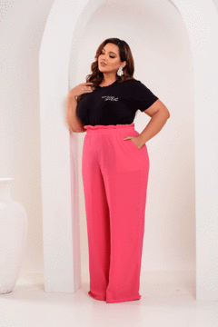 Calça Pantalona Isis Basic - Pink 2196 na internet