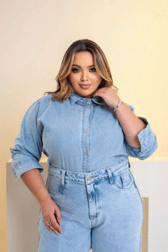 CAMISA JEANS MARMORIZADA GRAMMD - 2303000