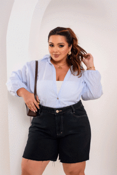 Short Mom Jeans Black Vintage - 2203 na internet