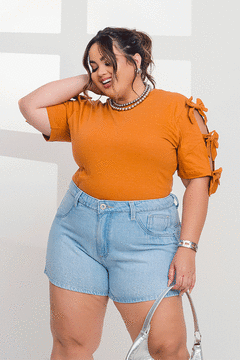 Short jeans curto strass termocolante GRAMMD - 2340000