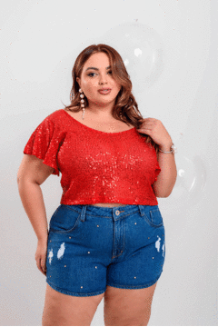 Short Jeans Stone Cristais GRAMMD - 2348000 - GRAMMD