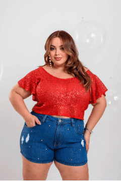 Short Jeans Stone Cristais GRAMMD - 2348000 - comprar online