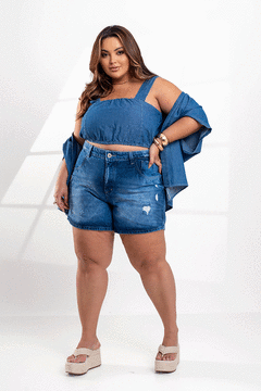Kimono Jeans com Cropped GRAMMD - 2379000