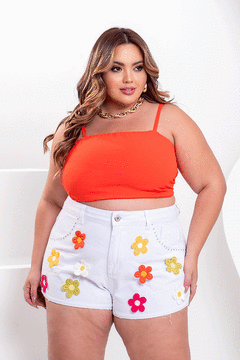 Short Brim Branco Flowers - 2225000 - comprar online