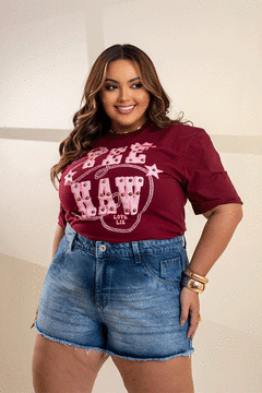 Short Curto Jeans Efeitos Laser GRAMMD - 2384000 na internet