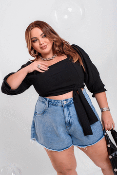 Short Semi Godê Marmorizado - 2345000