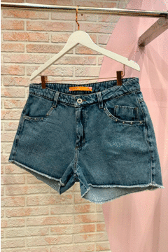 Short Jeans Aplicações Bolso GRAMMD - 2343000