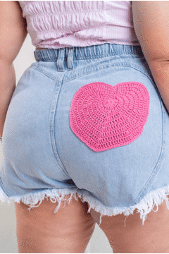 Short Crochê Coração - GRAMMD 2289000 - loja online