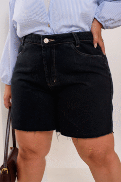 Short Mom Jeans Black Vintage - 2203 - comprar online