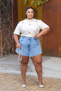 Short Semi Godê Pérolas GRAMMD - 2333000 na internet