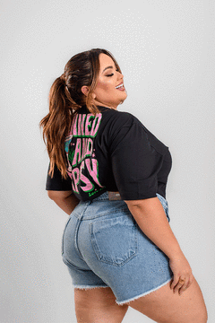 Short curto com pedrarias GRAMMD - 2338000 - loja online