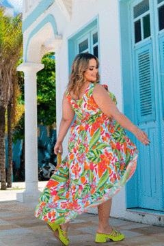 Túnica Longa Estampada - 2324000 - comprar online