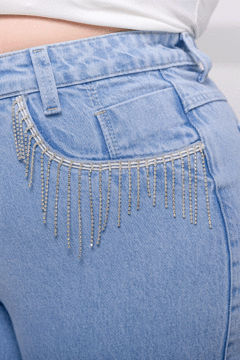 Wide Leg Franja Strass GRAMMD - 2114000 - comprar online