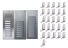 Kit Portero Eléctrico Commax 26 Departamentos Embutir