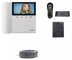 Portero Visor Commax Antivandalico Cdv43+ Cable 20mts Utp