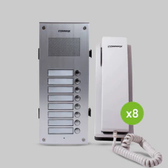 Portero Electrico Commax 8 Departamentos Y Fuente - comprar online