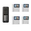 Kit Commax Portero Visor para 4 Departamentos Timbres Ph 43k 4dc