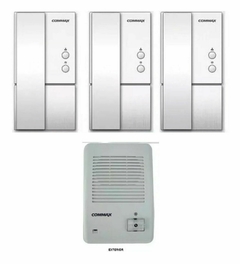 Kit Portero Electrico Commax Dp-la101 3 Telefonos Y Frente de Exterior