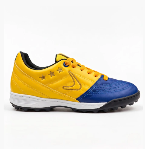 Botines Fútbol 5 Campeón - Azul Amarillo