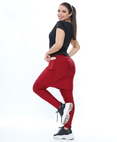 Calça Saia Basic C/ Bolso (Bordô) na internet