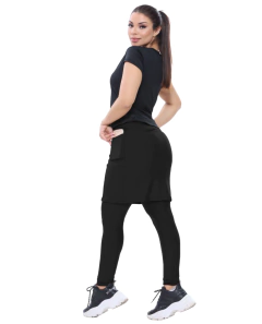 Calça Saia Basic C/ Bolso (Preto) - comprar online
