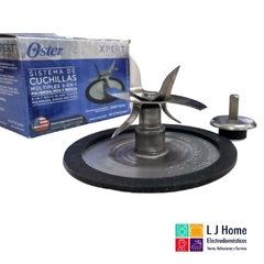 ASPA DE ACERO INOXIDABLE CON BUJE Y KIT COPLE MOTOR PARA LICUADORA OSTER XPERT. ORIGINAL