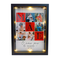 Imagem do Porta Retrato Mãe Led com Vidro