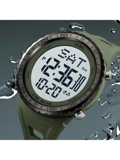 RELOJ TACTICO DEPORTIVO VERDE HOMBRE