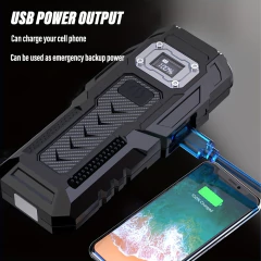 LINTERNA 7 MODOS LUZ TACTICAL SOLUTIONS POWERBANK - comprar online