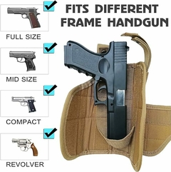 Imagen de MUSLERA TACTICA ADAPTABLE MILITAR PISTOLA C/ o SIN LINTERNA / LASER CORDURA 1000D
