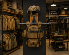 SOPORTE PERCHA CHALECO / CASCO TACTICO METALICO - Tactical Supply