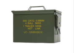 Caja militar metalica municiones estanco