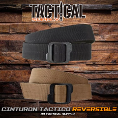 CINTURON TACTICO REVERSIBLE HEBILLA METALICA