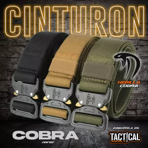 CINTURON TACTICO COBRA CLONE HEBILLA METALICA