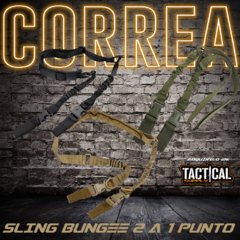 CORREA TACTICA AJUSTABLE BUNGEE 2 A 1 PUNTO en internet