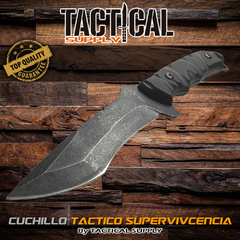 Cuchillo COLUMBIA MARINE Tactico Supervivencia 11,5cm C/funda