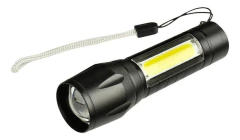 Lampara Táctica De Mano Recargable Zoom 3 MODOS LUZ - comprar online