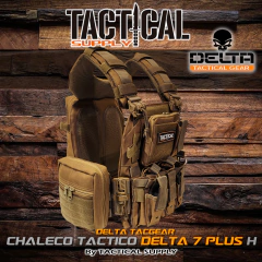 Imagen de CHALECO TACTICO DELTA 7 PLUS DOBLE LIBERACION RAPIDA + MOCHILA HIDRATACION