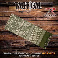 Shemagh ROTHCO Camo Digital Pañuelo Tactico Bufanda Premium Colores en internet