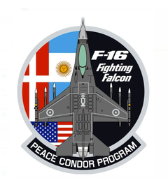 Imagen de PARCHE F16 Pvc Goma Oficial - Fuerza Aerea - Proyecto Condor