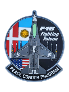 PARCHE F16 Pvc Goma Oficial - Fuerza Aerea - Proyecto Condor
