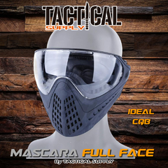 MASCARA FULL FACE AIRSOFT + 3 lentes intercambiables + ACOPLE CASCO - comprar online