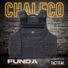 FUNDA CHALECO SISTEMA MOLLE PREMIUM PORTA PLACAS BALISTICAS