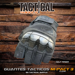 GUANTES MECHANIX M-PACT 3 HALF FINGER CLONE PREMIUM - tienda online
