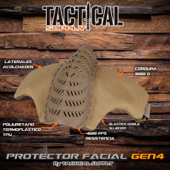 MESH MASK MASCARA PROTECCION FACIAL WOSPORT GEN 4 AIRSOFT