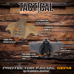 MESH MASK MASCARA PROTECCION FACIAL WOSPORT GEN 4 AIRSOFT - comprar online