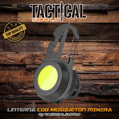 MINI LINTERNA COB LLAVERO MINERO METALICO