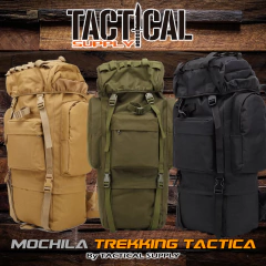 MOCHILA TACTICA TREKKING CORDURA 1000D REFUERZO ESTRUCTURAL ALUMINIO